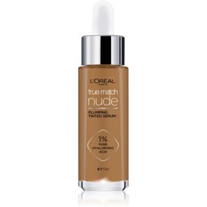 L’Oréal Paris True Match Nude Plumping Tinted Serum sérum pro sjednocení barevného tónu pleti odstín 6-7 Tan 30 ml