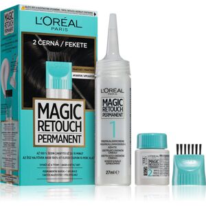 L’Oréal Paris Magic Retouch Permanent tónovací barva na odrosty s aplikátorem odstín 2 BLACK