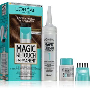 L’Oréal Paris Magic Retouch Permanent tónovací barva na odrosty s aplikátorem odstín 6 LIGHT BROWN