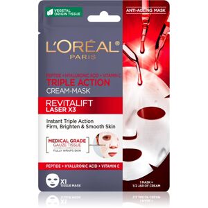 L’Oréal Paris Revitalift Laser X3 plátýnková maska proti stárnutí pleti 28 g