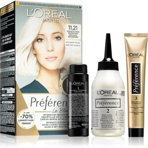 L’Oréal Paris Préférence Le Blonding barva na vlasy pro zesvětlení vlasů odstín 11.21 Ultra-Light Cool Pearl Blonde 1 ks