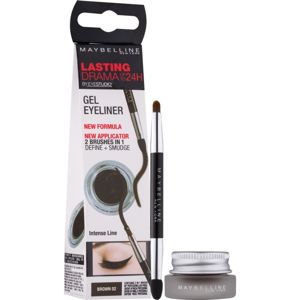 Maybelline Eyeliner Lasting Drama™ gelové oční linky odstín 02 Brown 2.8 g