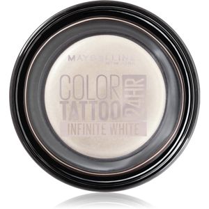 Maybelline Color Tattoo gelové oční stíny odstín Infinite White 4 g