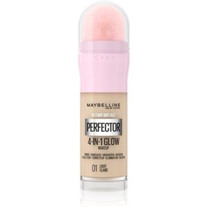 Maybelline Instant Age Rewind Perfector 4-in-1 Glow rozjasňující make-up pro přirozený vzhled odstín 01 Light 20 ml