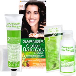 Garnier Color Naturals Creme barva na vlasy odstín 2.0 Soft Black 1 ks