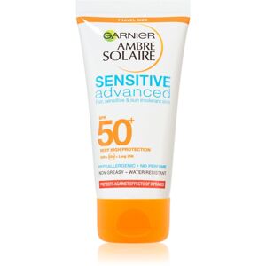 Garnier Ambre Solaire Sensitive Advanced ochranný krém na obličej a tělo cestovní balení SPF 50+ 50 ml