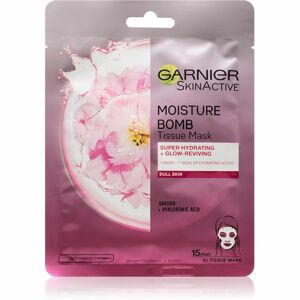Garnier Skin Active Moisture Bomb plátýnková maska s rozjasňujícím a hydratačním účinkem