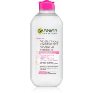 Garnier Skin Naturals micelární voda s obsahem hydratačního mléka pro suchou a citlivou pokožku 400 ml