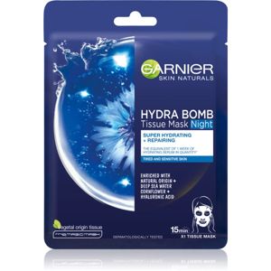 Garnier Skin Naturals Hydra Bomb vyživující plátýnková maska na noc 28 g