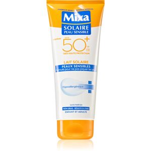 MIXA Sun opalovací mléko na obličej a tělo pro citlivou pokožku SPF 50+ 200 ml