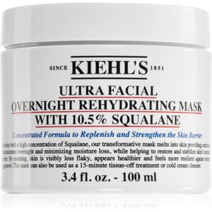 Kiehl's Ultra Facial Overnight Rehydrating Mask with 10.5% Squalane noční maska pro obnovu pleti 100 ml