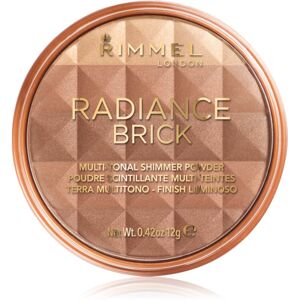 Rimmel Radiance Brick bronzující rozjasňující pudr odstín 002 Medium 12 g