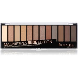 Rimmel Magnif’ Eyes paleta očních stínů odstín 001 Nude Edition 14.16 g