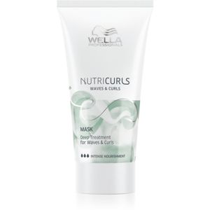 Wella Professionals Nutricurls Waves & Curls uhlazující maska pro vlnité a kudrnaté vlasy 30 ml