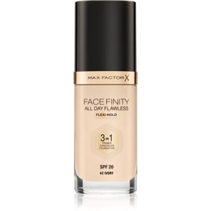 Max Factor Facefinity All Day Flawless dlouhotrvající make-up SPF 20 odstín 42 Ivory 30 ml