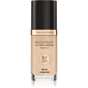 Max Factor Facefinity All Day Flawless dlouhotrvající make-up SPF 20 odstín 44 Warm Ivory 30 ml
