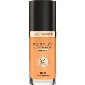 Max Factor Facefinity All Day Flawless dlouhotrvající make-up SPF 20 odstín 78 Warm Honey 30 ml