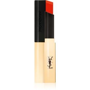 Yves Saint Laurent Rouge Pur Couture The Slim tenká matující rtěnka s koženým efektem odstín 2 Strange Orange 2,2 g