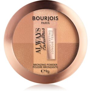 Bourjois Always Fabulous bronzující pudr pro zdravý vzhled odstín 001 Light Medium 9 g
