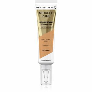 Max Factor Miracle Pure Skin dlouhotrvající make-up SPF 30 odstín 70 Warm Sand 30 ml