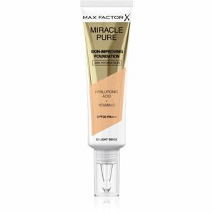 Max Factor Miracle Pure Skin dlouhotrvající make-up SPF 30 odstín 32 Light Beige 30 ml