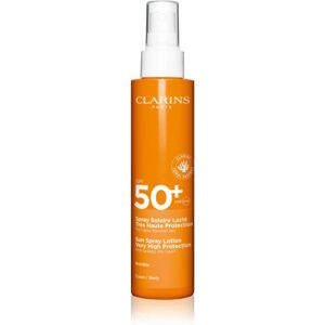 Clarins Sun Care Spray Lotion opalovací sprej na tělo a obličej SPF 50+ 150 ml