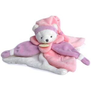 Doudou Gift Set Cuddle Cloth usínáček Pink Bear 1 ks