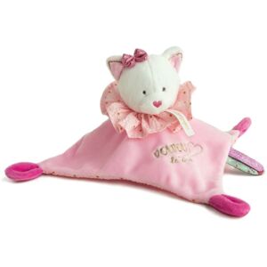 Doudou Gift Set Cuddle Cloth usínáček Pink Cat 1 ks