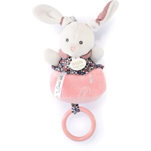 Doudou Gift Set Soft Toy with Music Box plyšová hračka s melodií Pink Rabbit 1 ks