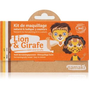 Namaki Color Face Painting Kit Lion & Giraffe make-up sada pro děti 2 ks