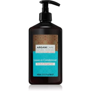 Arganicare Argan Oil & Shea Butter Leave-In Conditioner bezoplachový kondicionér pro suché a poškozené vlasy 400 ml
