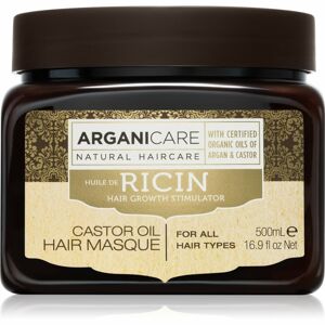 Arganicare Ricin Hair Growth Stimulator posilujicí maska pro slabé vlasy s tendencí vypadávat pro všechny typy vlasů 500 ml