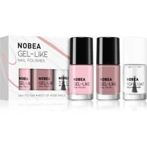 NOBEA Day-to-Day sada laků na nehty Best of Nude Nails