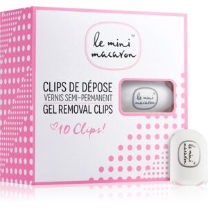 Le Mini Macaron Gel Removal Clips klipy na odstranění gelové manikúry 10 ks