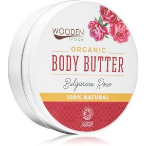 WoodenSpoon Organic Bulgarian Rose tělové máslo s vůní růží 100 ml