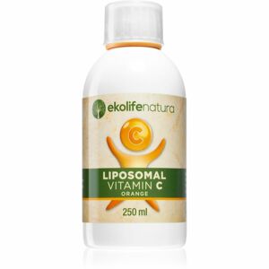 Ekolife Natura Liposomal Vitamin C 500 mg podpora imunity příchuť orange 250 ml