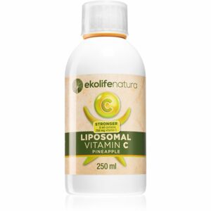 Ekolife Natura Liposomal Vitamin C 750 mg podpora imunity příchuť pineapple 250 ml