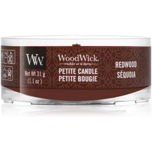 Woodwick Red Wood votivní svíčka s dřevěným knotem 31 g