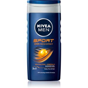 Nivea Men Sport sprchový gel na tvář, tělo a vlasy 250 ml