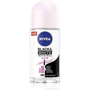 Nivea Invisible Black & White Clear antiperspirant roll-on 50 ml