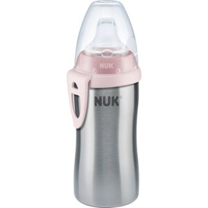 NUK Active Cup Stainless Steel dětská láhev Rose 215 ml