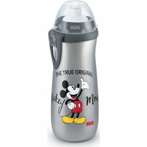 NUK First Choice Mickey Mouse dětská láhev 36m+ Grey 450 ml