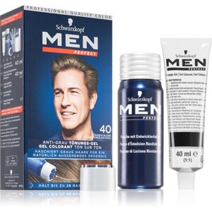 Schwarzkopf Men Perfect Anti-Grey Color Gel tónovací gel na vlasy pro muže 40 Natural Dark Blond