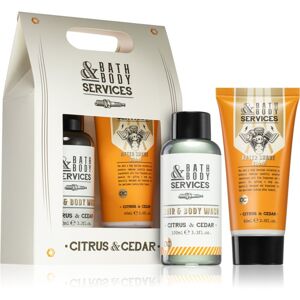 Accentra Bath & Body Services Citrus & Cedar dárková sada (na obličej a tělo) pro muže