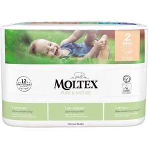 Moltex Pure & Nature Mini Size 2 jednorázové EKO pleny 3-6 kg 38 ks