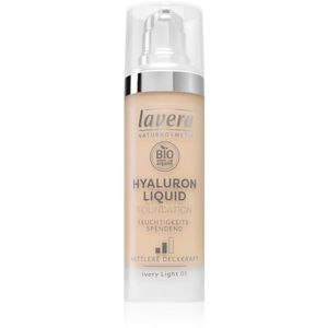 Lavera Hyaluron Liquid Foundation lehký make-up s kyselinou hyaluronovou odstín 01 Ivory Light 30 ml