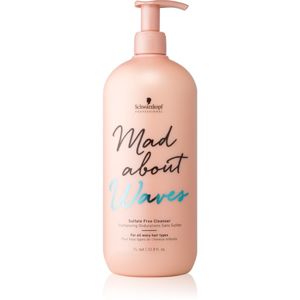 Schwarzkopf Professional Mad About Waves hydratační šampon pro vlnité a kudrnaté vlasy bez obsahu sulfátů 1000 ml