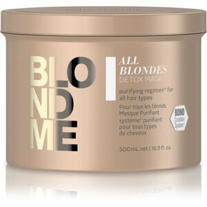Schwarzkopf Professional Blondme All Blondes Detox detoxikační a čisticí maska pro blond a melírované vlasy 500 ml