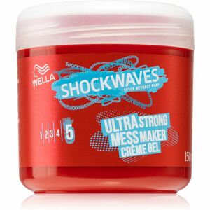 Wella Shockwaves Ultra Strong Mess Maker krémový gel na vlasy 150 ml