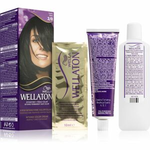 Wella Wellaton Intense permanentní barva na vlasy s arganovým olejem odstín 2/0 Black 1 ks